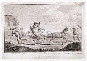 Caricature of the Nouveaux Riches, c.1795